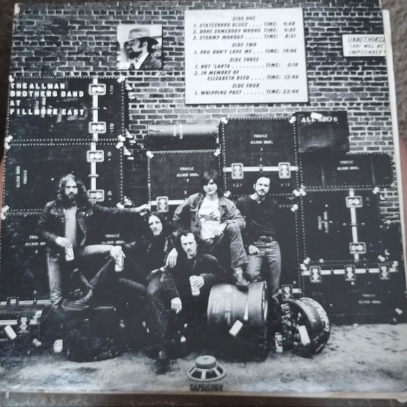 Allman Brothers "Fillamore East" Vinyl Record Rare Pink label 2LP - Picture 2 of 9